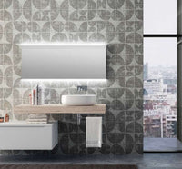 Mobile bagno "ARITMETIC" con lavabo, specchiera,porta asciugamani