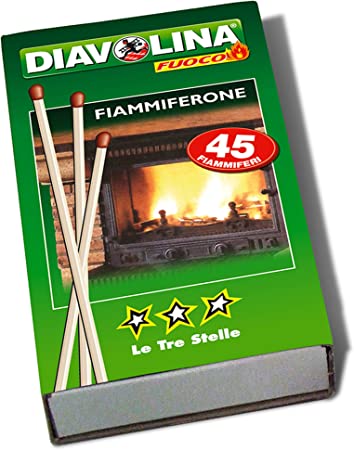 Diavolina Le tre stelle Fiammiferoni F45 10 pz