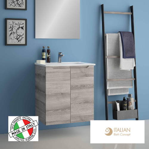 Mobile bagno "EASY BUSINESS" e specchiera con led