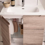 Mobile bagno "EASY BUSINESS TERRA" con specchiera e applique